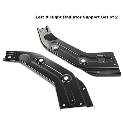 G-PLUS Radiator Support Front Left & Right Compatible with 2014-2015 Passat TDI SEL Premium 2013-2015 Passat Wolfsburg Edition 2012-2013 Passat SEL/TDI/SEL 561805932 VW1222103 VW1222102 Black