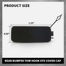 G-PLUS Left Rear Bumper Tow Hook Cover for Land Rover Defender 90 110 2020-2023 Side View