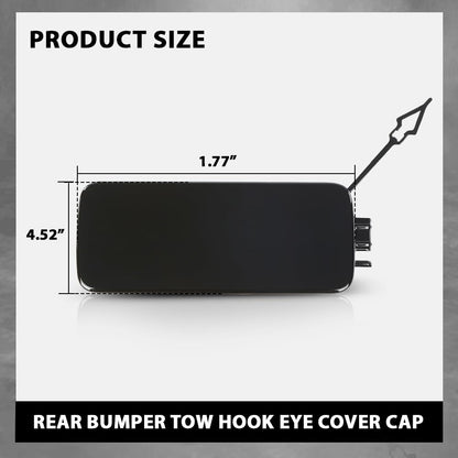 G-PLUS Left Rear Bumper Tow Hook Eye Cover Cap Compatible with Defender L663 90 110 2020-2023