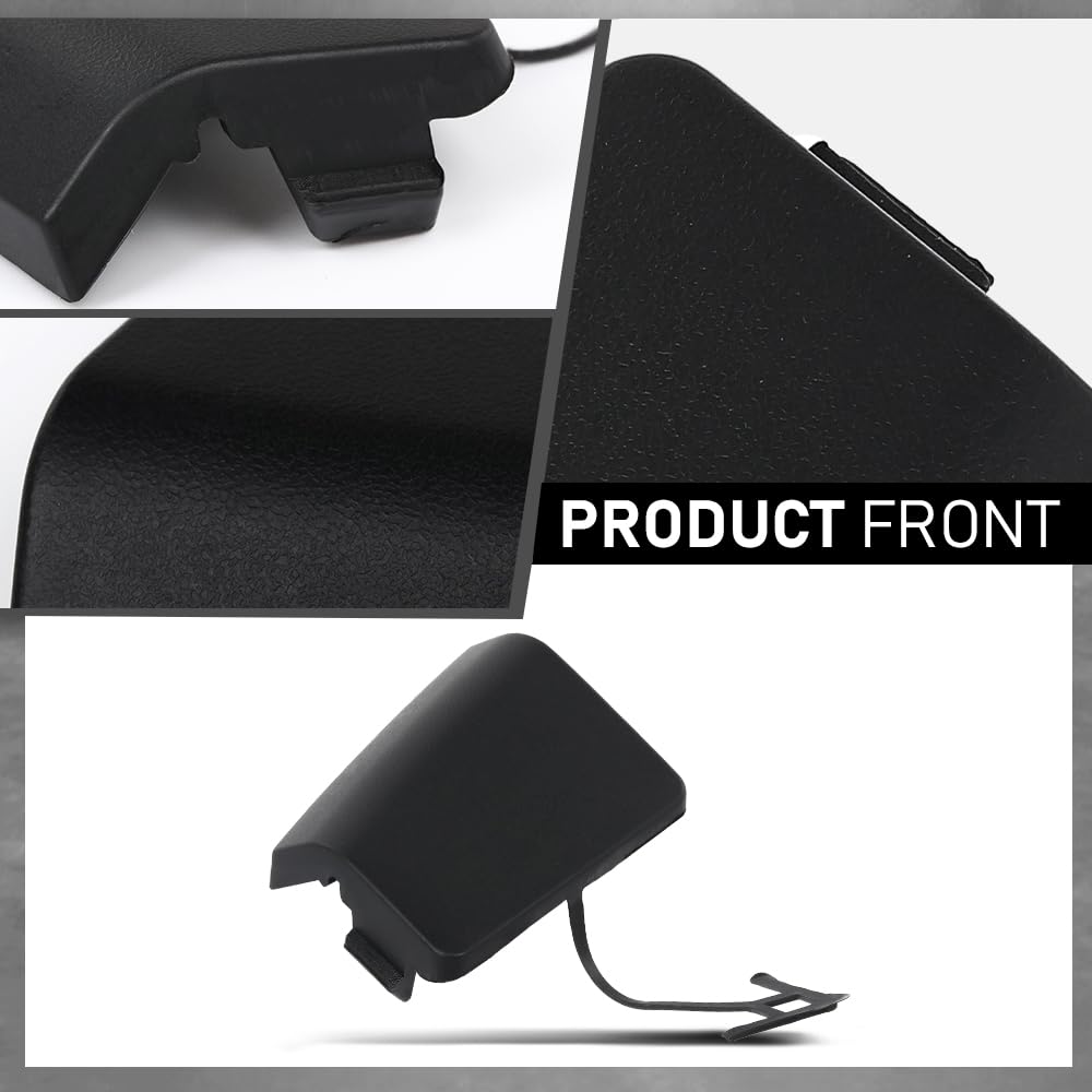 G-PLUS Rear Bumper Tow Hook Eye Cover Cap Compatible with Dodge Journey 2011-2019 Black 1TY40TZZAB