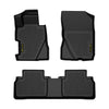 G-PLUS TPE Floor Mats Fit Honda Civic Sedan 4-Door 2006-2011 1st & 2nd Row Truck Accessories Cargo Liners All Weather Protection Black 3Pcs Alfombras para Carro