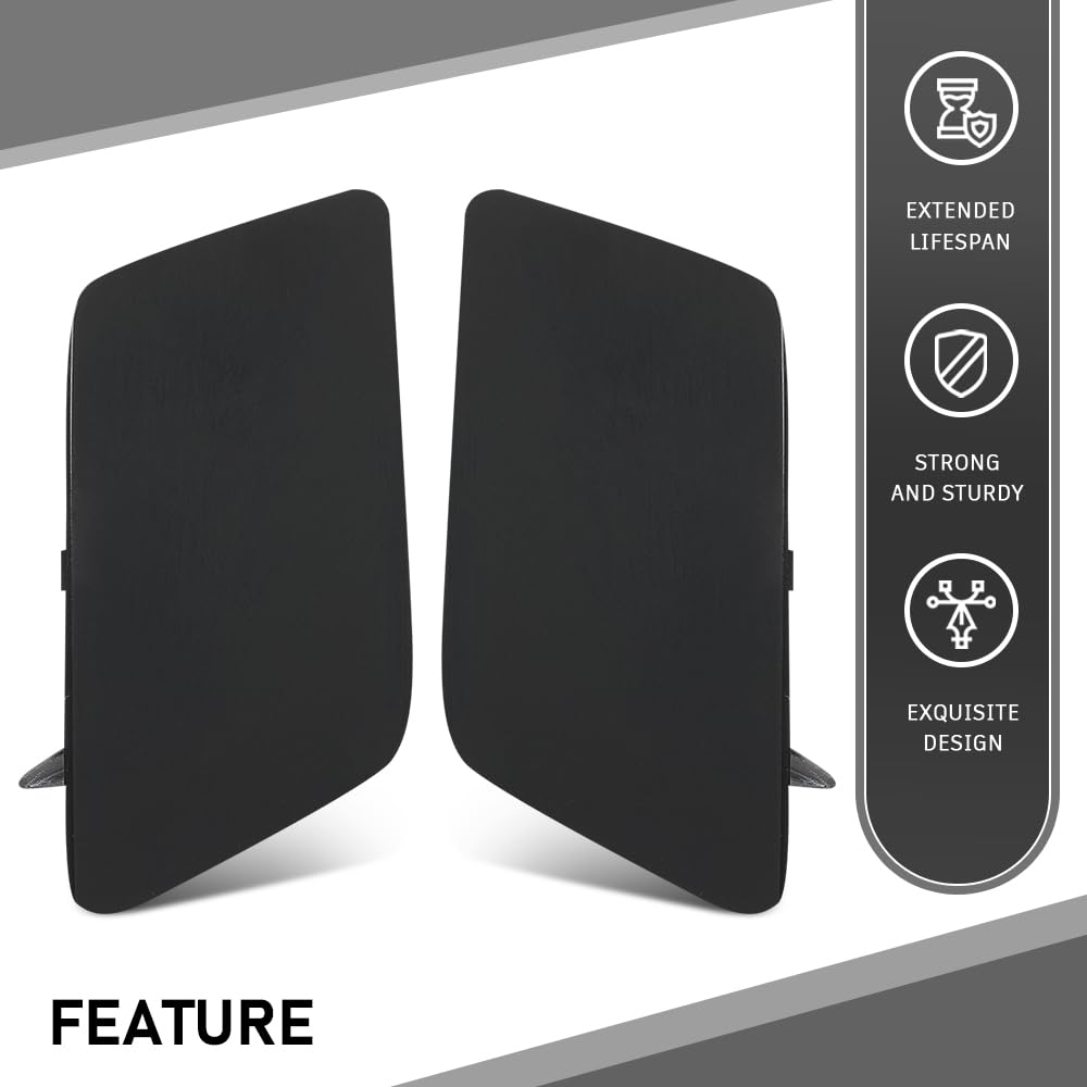 G-PLUS Pair Front Bumper Headlight Washer Cover, Compatible with Audi Q3 2015-2018, LH Driver & RH Passenger 2PCS, 8U0955276E, 8U0955275E