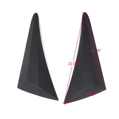 Type-R Style Rear Roof Vortex Spoiler Wing Compatible for Honda Civic 10th 2016-2018 Sedan Matte Black