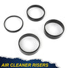 G-PLUS Air Cleaner Spacer Compatible With Edelbrock Holley 1/2"-2" Plastic Kit Black 4PCS