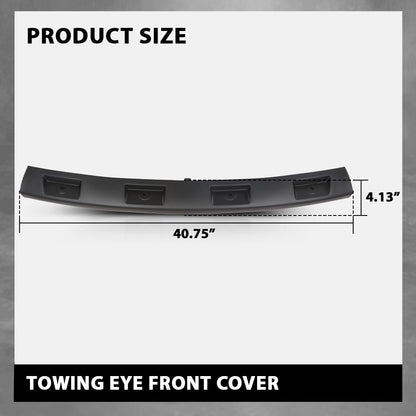 G-PLUS Front Towing Eye Cover Compatible with Range Rover 2010-2012 Black