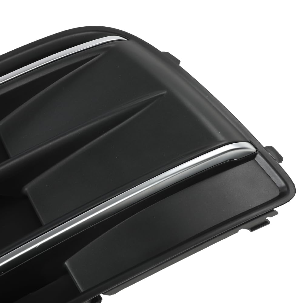 G-PLUS Front Bumper Fog Light Grille Bezel Insert Left Driver Side Compatible with Audi Q5 2018-2020 80A807679DRU6 80A807245