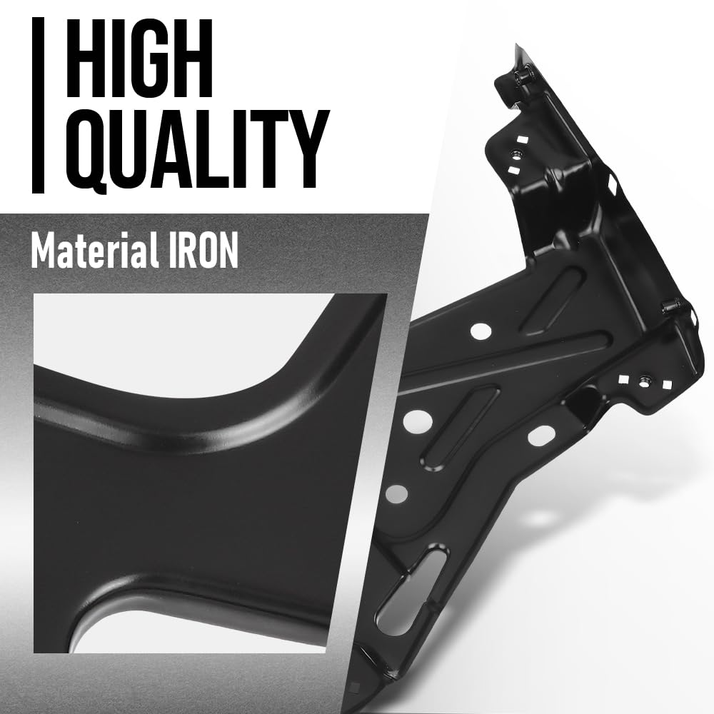 G-PLUS Left Fender Headlight Mounting Bracket Compatible with Porsche Cayenne 2015 2016 2017 2018 95850325900GRV, 958-503-259-00-GRV Black