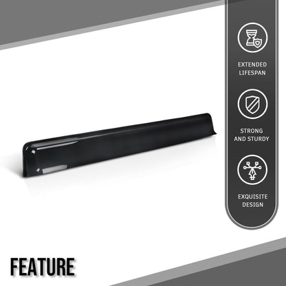 G-PLUS Window Rain Deflector and Sun Visor Compatible with RV Window Rain Deflector and Sun Visor Fit 44-49 Inch Wide Window in-Channel Rain Guards Smoke