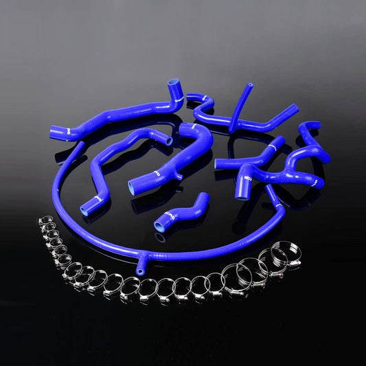 G-PLUS Silicone Radiator Coolant Hose Kit Clamps Compatible With 1994-1998 VW GOLF GTI MK3 VR6 2.8 V6 8PCS Blue