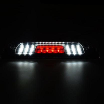 G-PLUS LED Third Brake Light Compatible with Chevy Silverado/GMC Sierra 1500 2500HD 2014-2018, 3rd High Mount Stop Lamps, Clear Lens Black Housing, 23509162 20979071