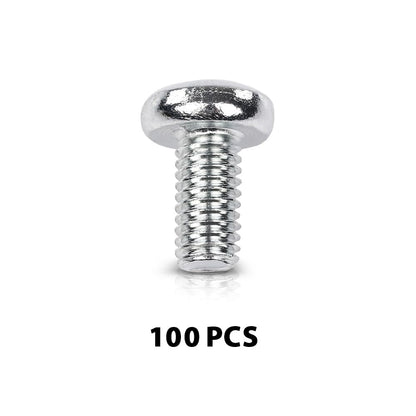 G-PLUS 100 License Plate Screws Compatible with Most Vehicles,Fit Benz Audi Japanese | 6mm x 12mm, #2136