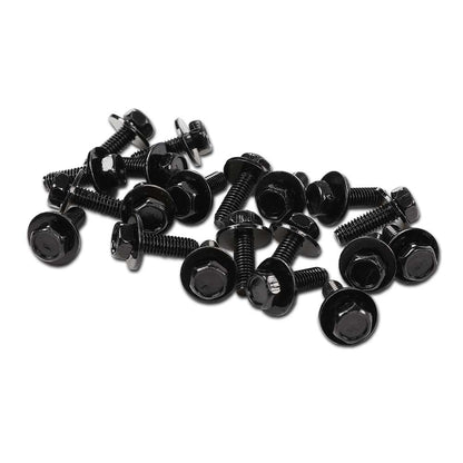 G-PLUS Body Bolts- M6-1.0 x 20mm Long- 10mm Hex- 17mm Washer- 20 Bolts- #171 Compatible with Honda