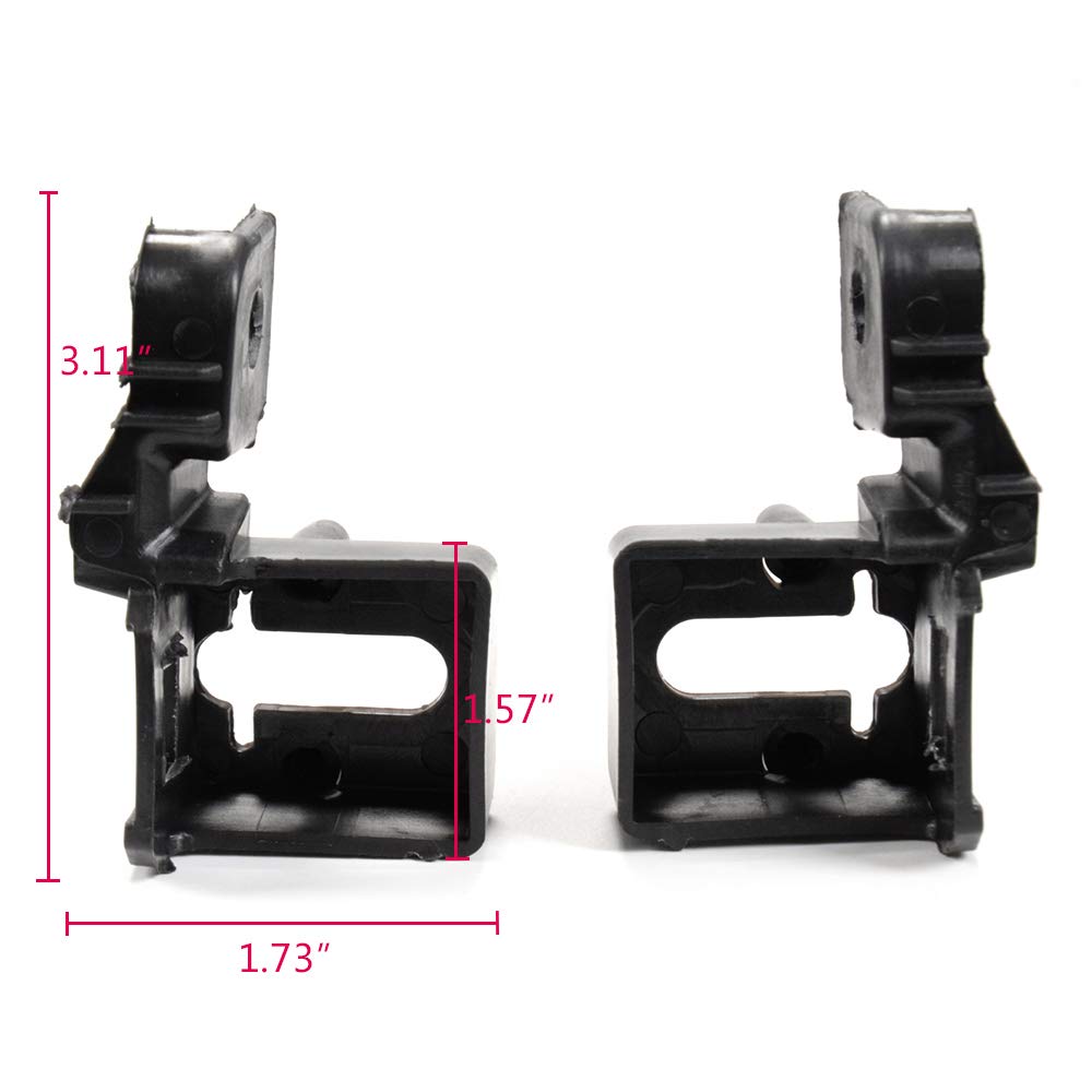Compatible For Ford Fusion Lincoln MKZ 2013 2014 2015 2016 Headlight Lamp Small Mount Bracket Left Driver & Right Passenger Side DS7Z16758C DS7Z16758D