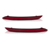 G-PLUS Bumper Reflector Marker Rear Left & Right Compatible with Volvo XC60 2018-2024 31656677, 31656678 Red