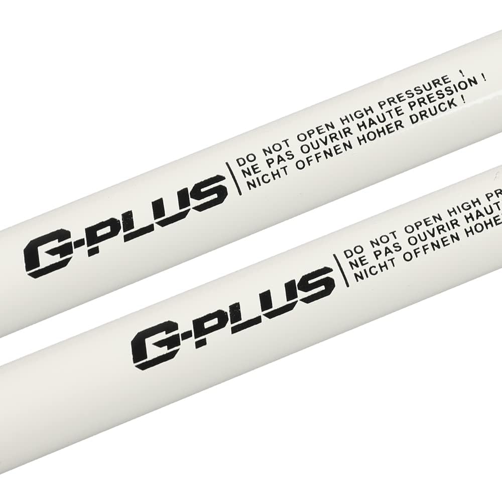 G-PLUS Lift Supports Gas Spring Struts Shocks,Compatible with 1992-2000 Honda Civic White with Assembly Kit Gas Struts for Heavy Lid
