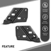 G-PLUS Rear Bumper-Inner Bracket Left & Right Compatible with Cadillac SRX 2010-2016 20904549, 20904550 Black