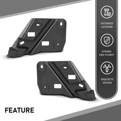 G-PLUS Rear Bumper-Inner Bracket Left & Right Compatible with Cadillac SRX 2010-2016 20904549, 20904550 Black