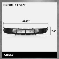 G-PLUS Front Bumper Lower Grille for Kia Optima EX 2016-2018 Matte Black Additional Angle
