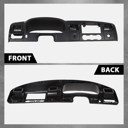 G-PLUS Dash Bezel Dashboard Surround Trim Panel Compatible with Ford F250 F350 Super Duty 2005 2006 2007 Black Dash Cover