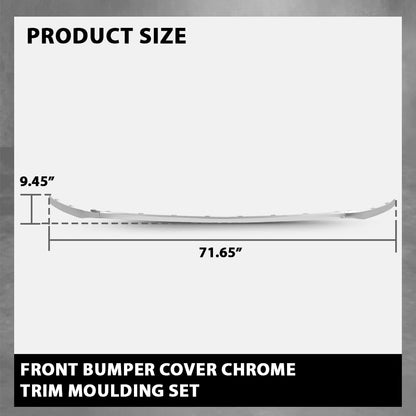 G-PLUS Front Bumper Chrome Tirm Moulding Set 3Pcs Compatible with Benz GLC W253 GLC300 GLC250 GLC43 AMG 2016-2019 2538852700