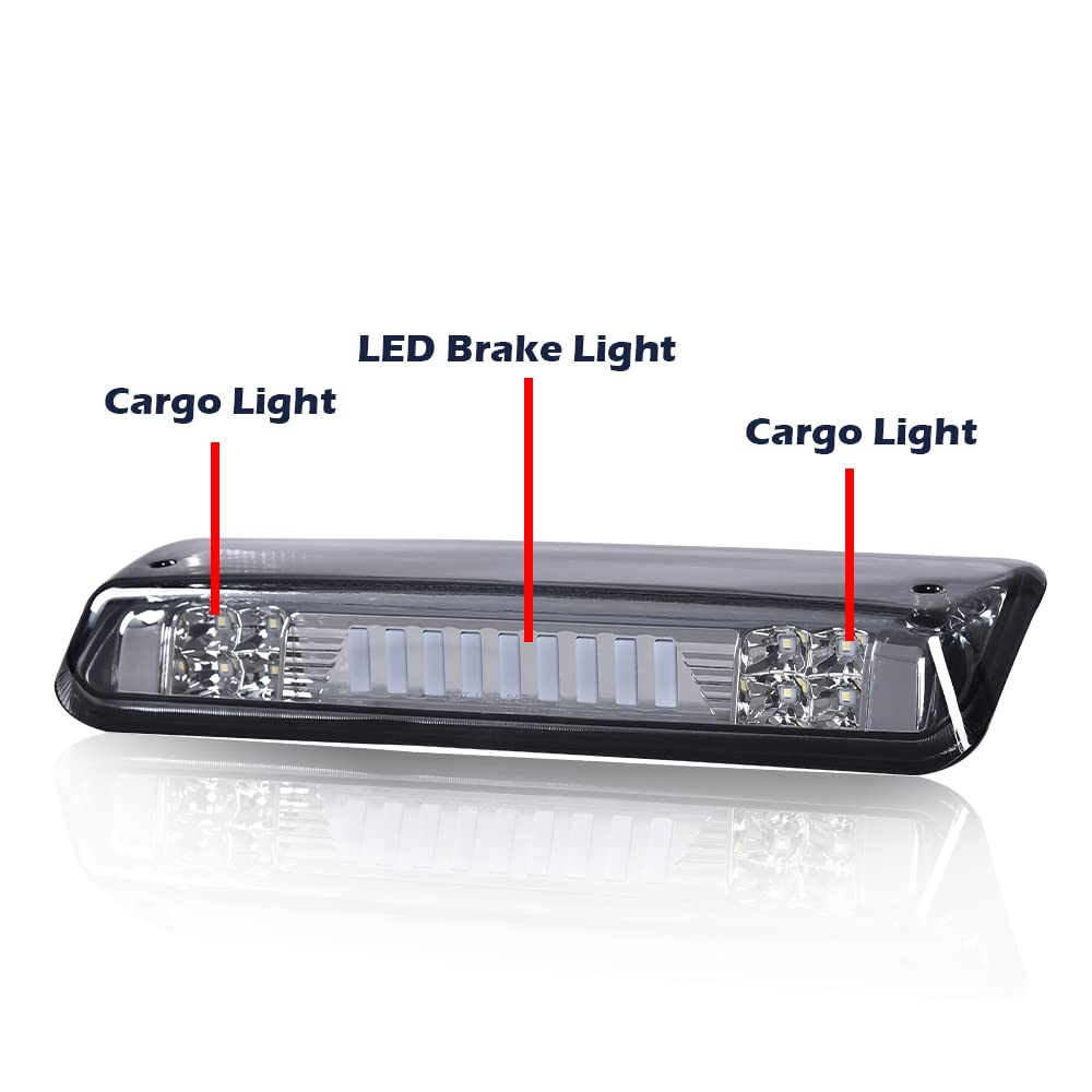 G-PLUS Rear LED Bar Type I High Mount Stop Ligh Third Brake 3rd Light Cab Roof Center Mount Brake Stop Tail Cargo Lamp Compatible with 2004-2008 Ford F150/Lobo