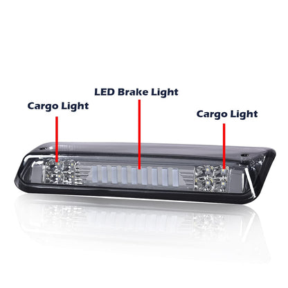 G-PLUS Rear LED Bar Type I High Mount Stop Ligh Third Brake 3rd Light Cab Roof Center Mount Brake Stop Tail Cargo Lamp Compatible with 2004-2008 Ford F150/Lobo