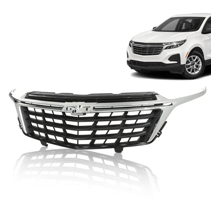G-PLUS Front Bumper Grille Chrome ABS Plastic Compatible with Chevy Equinox 2022 2023