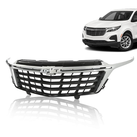 G-PLUS Front Bumper Grille Chrome ABS Plastic Compatible with Chevy Equinox 2022 2023