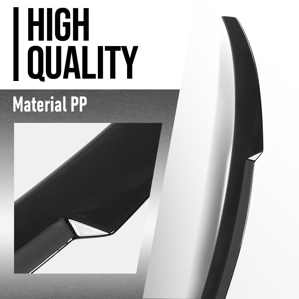 G-PLUS Rear Trunk Spoiler Wing Compatible with BMW G20 3 Series 4 Door Sedan 2019 2020 2021 2022 2023 2024 2025, Fit BMW G80 M3 Sedan 2021 2022 2023 2024 2025 Gloss Black
