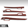 G-PLUS 4Pcs Inner Door Handle Trim Cover Strip Gloss Red Carbon Fiber Compatible with Jeep Grand Cherokee 2011-2021