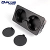 G-PLUS Floor Mounted Console Dual Cup Holder Insert Compatible with Silverado/Sierra 1500 2007-2013 19154712 Black