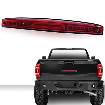 G-PLUS LED Third 3rd Brake Light Compatible with Dodge Ram 2500 3500 2003-2006 High Mount Stop Cargo Lamp Red Lens Chrome Housing 05086509AA