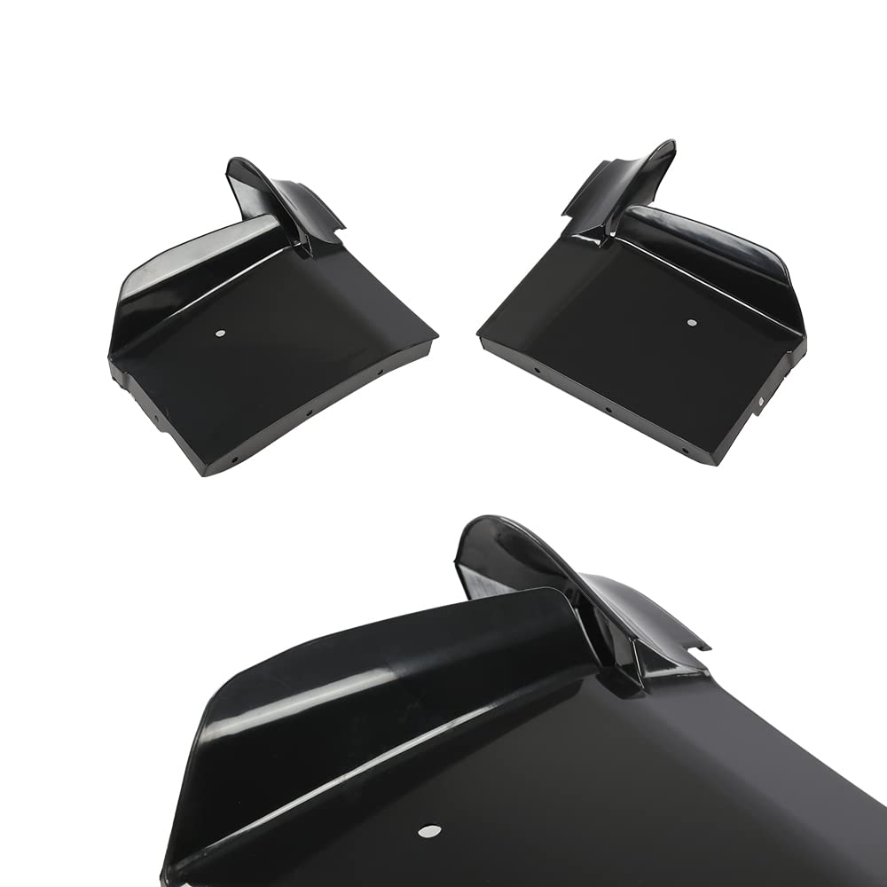G-PLUS Front Bumper Fillers Set Compatible With 1979-1985 Eldorado 4pcs Black Painted Front Bumper Fillers
