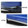 G-PLUS Slip on Rocker Panels Left and Right Side Compatible with Chevy Silverado Extended Cab 4 Door 2014-2018/Fit GMC Sierra Extended Cab 2014-2018 4 Door Silver 75 3/8" Long Silver