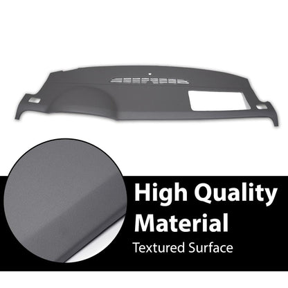 G-PLUS TPE Dash Board Dash Cover Compatible with 2007-2014 Chevy Tahoe Suburban Yukon Avalanche/GMC Sierra 1500 2500 HD 3500 HD Yukon Gray
