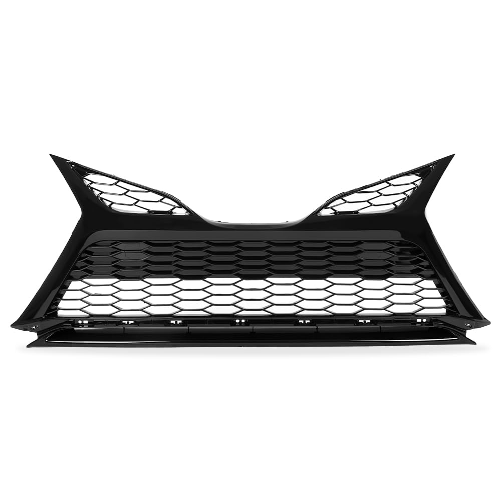 G-PLUS Front Bumper Lower Grille Without Sensor Holes Compatible with Toyota Camry SE XSE 2021-2022 75602F4010 TO1290115