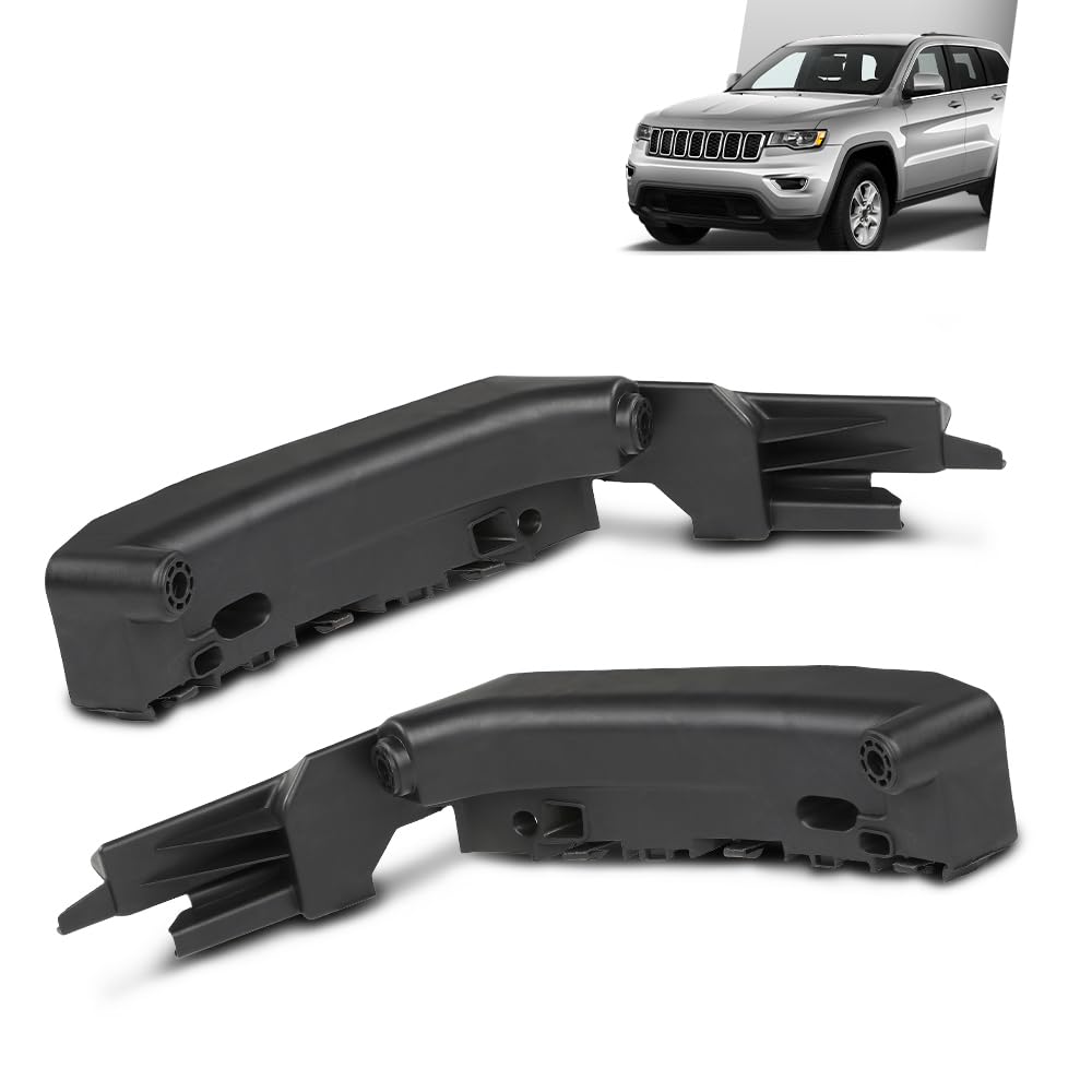 G-PLUS Front Bumper Bracket Headlight Support Pair Compatible with Jeep Grand Cherokee 3.6L 5.7L 2014-2018 68223469AA