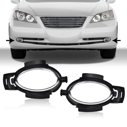 G-PLUS Foglight Bezel Cover 2pcs Compatible with 2007-2009 ES350 Left Right Fog Light Bezel Driving Lamp Trim Replacement Fog Light Lamp Cover Trim Bezel 52126-33070 52125-33070