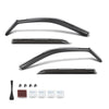 G-PLUS in-Channel Side Window Vent Visor Deflectors Rain Guards Compatible with Dodge Ram 2500 3500 Mega Cab/Crew Cab 2019-2026 Impact-Resistant PC 4 PCS Smoky