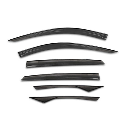 G-PLUS Out-Channel Window Vent Visor Deflectors Tape-On Side Rain Guards Compatible with Honda Accord 2018-2022 Impact-Resistant PMMA 6 PCS Smoky