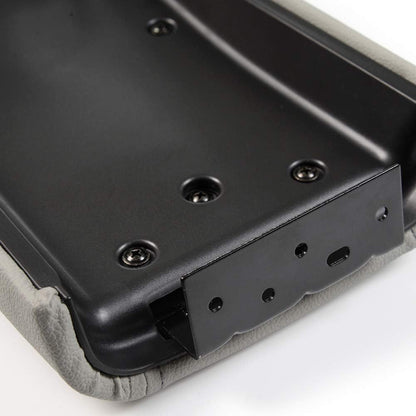 G-PLUS Center Console Lid Armrest Assembly W/Latch Leather Compatible with 2006–2009 Chevy Trailblazer GMC Envoy Isuzu Ascender Buick Rainier Oldsmobile Bravada 25998838, 25998847, 25998844