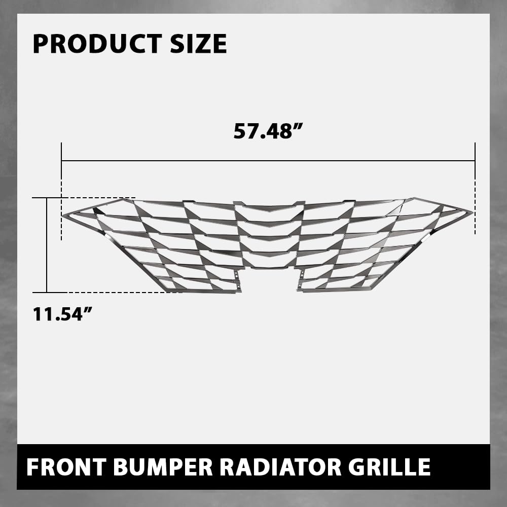 G-PLUS Front Bumper Radiator Grille Assembly Replacement Compatible with Hyundai Elantra 2021-2023 86351-AA030, 86351AA030 Grill