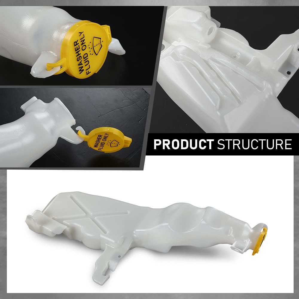 G-PLUS Washer Reservoir Windshield Expansion Tank Compatible with Jeep Grand Cherokee 2011-2021 CH1288220, 57010719AF