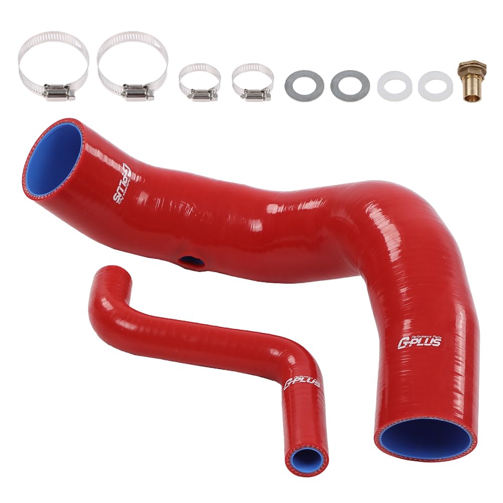 G-PLUS Red Fuel Hose Complete Kit Compatible with Jeep CJ5 CJ6 1970 1971 1972 1973 1974 1975
