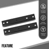 G-PLUS Rear Bumper Mounting Bracket Pair Compatible with Ford F250 F350 Super Duty 1999-2016 F81Z17788AA FO1166193 Black