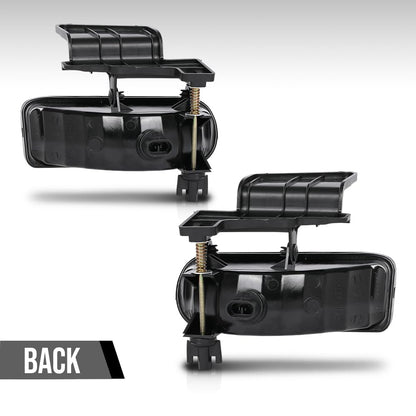 G-PLUS Fog Lights, Compatible with GMC Sierra 1999-2002/Fit GMC Yukon/Yukon XL 2000-2006 Fog Light Bumper Lamps Left/Right Smoky Lens(Not fit C3 & Denali models)