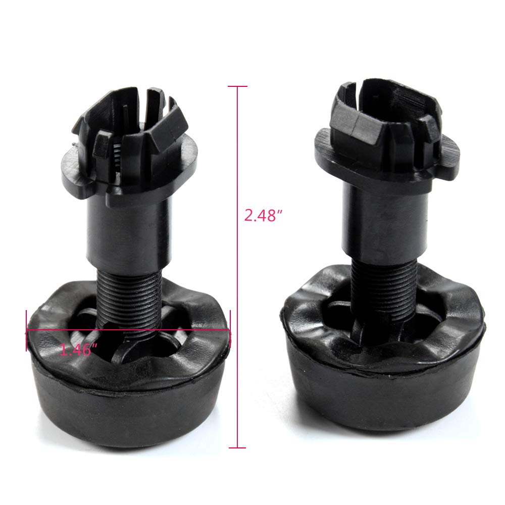 Replacement For Ford Escape C-Max Edge Focus Transit Connect/Lincoln MKC Radiator Hood Stop Cushion Black Rubber Bumper Set of 2 Pair CV6Z-16758-A