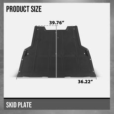 G-PLUS Engine Splash Shield for Audi Q3 2011-2018 Black Side View