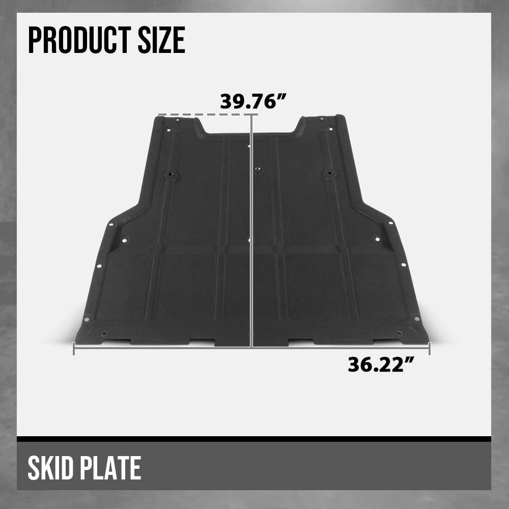 G-PLUS Engine Splash Shield Guard Compatible with Audi Q3 8U 2011-2018 8U0863821A, 8U0-863-821-A Black