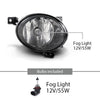 G-PLUS Fog Lights Front Bumper Lamps Pair Compatible with Volkswagen Golf Hatchback/Golf Wagon/Jetta Sedan/Jetta Wagon/Beetle/Eos 2010-2015 5K0941700G, 5K0941700B, 5K0941700 Black
